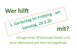 Wer hilft beim Gartentag 2025?